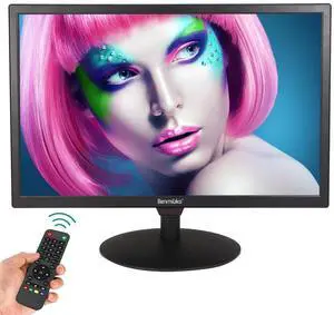 Benmiuko 20 inch Monitoring Display Screen Security Camera Monitor LCD Multi Functional Interface HDMI, BNC, VGA, AV, USB Input CCTV Computer Monitors Built in Speaker 1600x900 Full HD