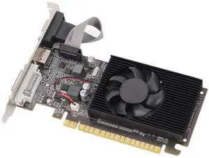 CYTGOUPER GT610 Graphics Card with Silence Cooling Fan,1GB DDR3 Graphics Card with DVI VGA Interface, 64 Bit 810MHz Graphics Card Express 2.0 X 16 for Gaming Pc and Multimedia Use