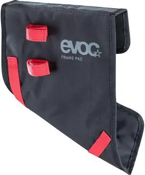 EVOC Frame PAD for Maximum Protection During Transport (Protects Against Scratches, Suitable for Head Tube Length up to 26 cm, mounting with Plug-in Buckles, Height Adjustable, Unisex), Black