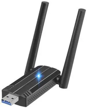 Wireless USB WiFi 6 Adapter for PC - 802.11ax USB Adapter AX1800 PC Wifi Adapter for desktop laptop Dual Band Wireless Adapter Wifi Dongle for Windows 7/10/11 Wireless Network Adapter for PC Computer