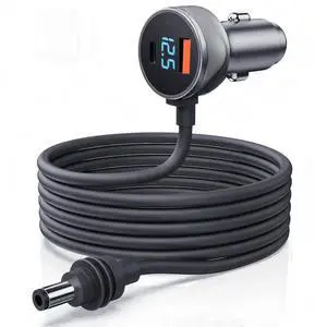 for Starlink Mini Cable, 3 in 1 Starlink Mini Car Charger DC Power Cable+ Cigarette Lighter Adapter 12V-48V with Digital Display, Durable USB C PD 40W and USB A 35W Ports (16.4FT)