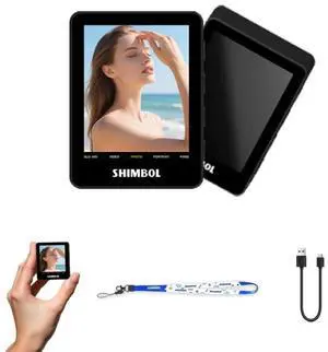 Shimbol Vlog Selfie Monitor Screen CP5 Mini 2,Back Camera Monitor for iPhone with 2.4 inch Real-Time Phone Screen Mirroring,30m Range,4H Run Time,Wireless Shutter Control (Black)
