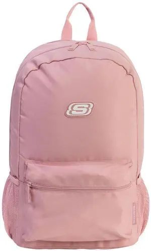 Skechers 365 Essential Travel Backpack for Women & Men, College Backpack, Laptop Bag, Multipurpose Back Pack & Book Bag (Lotus & White)