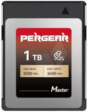 PERGEAR 1TB Cfexpress 4.0 Type B Memory Card(Master Series),3500MB/s Write Speed & 3400MB/s Read Speed,8k RAW Video Recording & Photo,Compatible with C500 Mark III,1DX Mark III;Z6,Z7II,Z9,D850;DC-S1