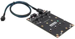 NAS Board Accessory sff-8643-4nvme backplane for The Board SIENSNET Custom Adapter Board, Only Available on Some NAS Motherboards