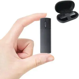 Wireless Mouse Bluetooth Mini Silent Dual-Mode 2.4GHz & Bluetooth Computer Mice with Case Lightweight Rechargeable Portable Small Wireless Mouse for Laptop PC Desktop MacBook Tablet Kids Gift, Black