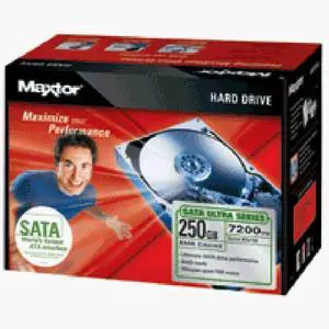 Maxtor 250 GB SATA-150 7200 RPM 8 MB Ultra Series Internal Hard Drive Upgrade Kit (L01M250)