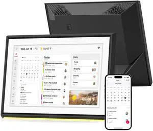 BIGASUO 10.0" Digital Calendar Desktop Touch Screen, Electronic Organizer Planner, Smart Touchscreen Interactive Tablet Display for Monthly, Weekly & Daily Agenda, Family Schedules