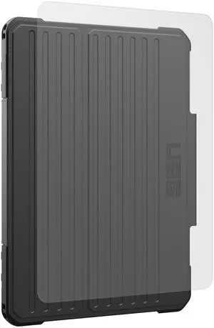 UAG Urban Armor Gear Designed for iPad Air 11" 6th Gen 2024 Case Metropolis SE Black Bundle with Tempered Glass Shield Screen Protector