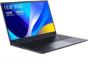 ECOHERO New Laptop, 15.6" 1920x1080 FHD IPS Display, 8GB DDR4 RAM/256GB NVMe SSD, N5095 Quad Core, Dual Band WiFi, Bluetooth, Support Type c PD3.0 Fast Charging