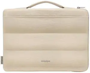 Innostyle Laptop Carrying Case 16 Inch Compatible with MacBook, Sleeve with Strap & Handle, Lightweight & Water-Resistant, Dell, HP, Lenovo, ASUS Notebook, Champagne