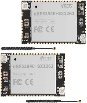 2pcs Mesh Node 5262M Module, nRF52840 MCU SX1262 LoRa Chip, Supports 915MHz LoRa Bluetooth 5 Bluetooth mesh BLE, Compatible with Meshtastic Arduino