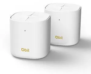 DBIT AX1800 WiFi 6 Whole Home Mesh Wi-Fi System, Dual-Band Coverage up to 4,000 sq. ft. and 150 Devices, Replaces Wireless Router and Extender, 2 Gigabit Ports per Unit, Easy Setup (D-MAX5, 2-Pack)