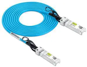 10Gtek [Blue Colored 10G SFP+ DAC Cable - Twinax SFP Cable for Cisco SFP-H10GB-CU3M, D-Link, Supermicro, Netgear, Mikrotik, ZTE Devices, Fortinet, 3-Meter(10ft)