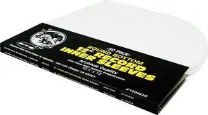 (100) 12" Round Bottom Record Inner Sleeves - 2 Mil Thick - Archival Quality, Anti-Static HDPE #12IH02R