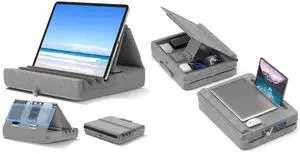 KDD Foldable Tablet Pillow Holder and Laptop Lap Desk with Cushion for Home Office College