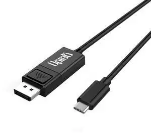 uptab USB C to DisplayPort Cable [8K 60Hz,4K 144Hz] Thunderbolt to DisplayPort 8K HDCP 2.3 DSC for MacBook Pro, MacBook Air, iPhone 15, iPad Pro, Pixelbook, XPS, and More (2M/6.56FT)