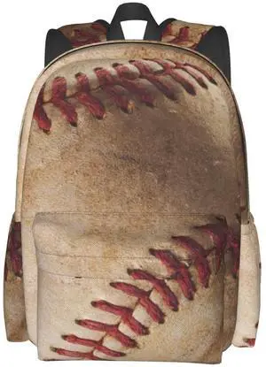 famliihw Retro Baseball Print Backpack Bookbag Laptop Backpacks Multipurpose Daypack for Boys Girls School Men Women Travel Hiking