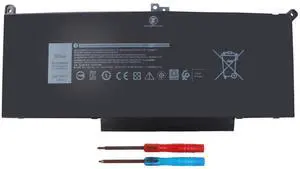 F3YGT Replacement Dell Latitude 7490 Battery 7480 Laptop Battery 2X39G for Dell Latitude 7280 7380 7390 P29S002 7480 7490 P73G002 7290 Series ODM3WC DM6WC KG7VF 451-BBYE 453-BBCF P73G f3ygt Batteries.