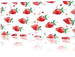 MAYCARI Cute Desk Mat Cartoon Desk Pad Mouse Pad Kawaii Large Strawberry Gaming Mousepad XXL Laptop Keyboard Desktop Writing Pad for Girls Students 31.5"X15.7"