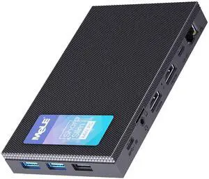 MeLE Fanless Mini PC with Win-11-Pro, Quieter4C N150 8GB RAM LPDDR5 128GB, Support 4K Triple Display via Dual HDMI & All-in-One USB-C, WiFi 5, BT5.1 Small Micro Desktop Computer on Industrial Business