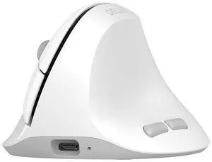 DeLUX Ergonomic Mouse Wireless for Small Hands, Rechargeable Vertical Mouse, 84g Lightweight, 4000 DPI, 6 Buttons, 2.4G + BT 5.2 Dual-Mode for Carpal Tunnel, for Window, MacOS, Laptop (M618Air-White)