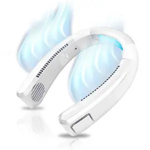 Alphacool Portable Neck Air Conditioner  Neck and Face Cooling Device with Rechargeable Battery  Bladeless Design White