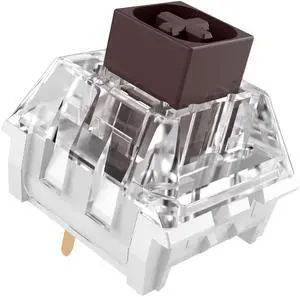Kailh Box Brown Switches for Mechanical Keyboard,3-Pin 45gf Tactile/Factory Lubed/Dust&Waterproof Switches(Kailh Box Brown,90Pcs)