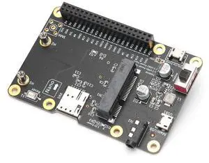 ASHATA 3G/4G LTE Base Hat for 4/3/2/B+ Module, PCLaptopComputer Board to USB, Built in Nano SIM Card Socket,Clipin Mini PCIE Socket