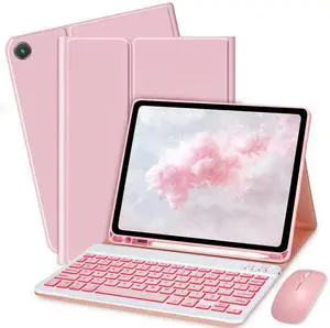 Bxomteng Keyboard Case for Samsung Galaxy Tab A8 10.5 inch - 7 Colors Backlit Keyboard Cover and Mouse (Pink) Bxomteng Keyboard Case for Samsung Galaxy Tab A8 10.5 inch - 7 Colors Backlit Keyboard Cover and Mouse (Pink)