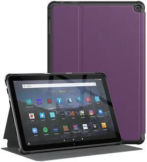 Soke Case for All-New Amazon Fire HD 10 & 10 Plus Tablet (Only Compatible with 11th Generation, 2021 Release) Premium Folio Stand Cover with Auto Wake/Sleep for 10.1 Inch Tablet, Purple