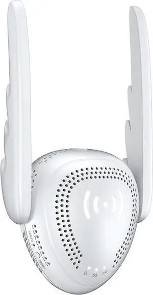 2026 WiFi Extender: 15K+ Sq.Ft Whole-Home 3000Mbps Wireless Booster & Repeater  Supports 75+ Devices, Dual-Band 5G/2.4G, Gigabit Port & 1-Tap WPS (Black/White)