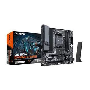 GIGABYTE B550M Gaming X WIFI6 AMD AM4 mATX Motherboard, Supports Ryzen 5000/4000/3000 Series, DDR4, 5+3 Power Phase, 2X M.2, PCIe 4.0, WIFI6, GbE LAN, PCIe EZ-Latch, WiFi EZ-Plug, RGB Fusion GIGABYTE B550M Gaming X WIFI6 AMD AM4 mATX Motherboard, Supports Ryzen 5000/4000/3000 Series, DDR4, 5+3 Power Phase, 2X M.2, PCIe 4.0, WIFI6, GbE LAN, PCIe EZ-Latch, WiFi EZ-Plug, RGB Fusion