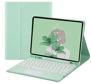 HENGHUI Keyboard Case for iPad 6th/5th Gen,Air/Air 2/Pro 9.7" Case with Cute Round Key Candy Color Touchpad Keyboard (Mint Green) HENGHUI Keyboard Case for iPad 6th/5th Gen,Air/Air 2/Pro 9.7" Case with Cute Round Key Candy Color Touchpad Keyboard (Mint Green)