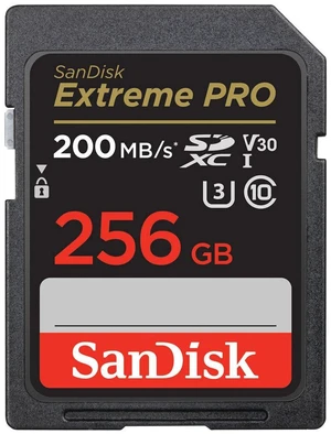 SanDisk Extreme PRO 256 GB Class 3/UHS-I (U3) V30 SDXC SanDisk Extreme PRO 256 GB Class 3/UHS-I (U3) V30 SDXC