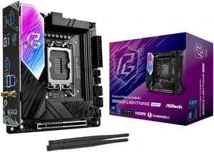 ASRock Phantom Gaming B860I Lightning WiFi 6E Intel Core Ultra B860 LGA1851 DDR5 9333 MHz 128GB M.2 Mini ITX Motherboard Thunderbolt SATA3 6.0 Gb/s PCIe 5.0 ASRock Phantom Gaming B860I Lightning WiFi 6E Intel Core Ultra B860 LGA1851 DDR5 9333 MHz 128GB M.2 Mini ITX Motherboard Thunderbolt SATA3 6.0 Gb/s PCIe 5.0