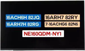 BTSELSS 16.0 Screen Replacement NE160QDM-NY1 for Lenovo Legion 5 Pro 16ACH6H 82JQ / 16ARH7 82RY / 16ARH7H 82RG for Legion 7-16ACHg6 82N6 5D11C72402 2560x1600 40 Pins 165 Hz Non-Touch LCD Display BTSELSS 16.0 Screen Replacement NE160QDM-NY1 for Lenovo Legion 5 Pro 16ACH6H 82JQ / 16ARH7 82RY / 16ARH7H 82RG for Legion 7-16ACHg6 82N6 5D11C72402 2560x1600 40 Pins 165 Hz Non-Touch LCD Display