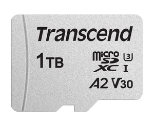 Transcend 1TB USD300S microSD Card, 100MB/s, 4K, U3, V30, A2 Transcend 1TB USD300S microSD Card, 100MB/s, 4K, U3, V30, A2