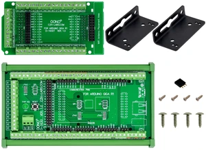 Terminal Block Adapter Module for Arduino GIGA R1 WiFi, DIN Rail or Screw Mount, GPIO Breakout Board, Full GPIO Version Terminal Block Adapter Module for Arduino GIGA R1 WiFi, DIN Rail or Screw Mount, GPIO Breakout Board, Full GPIO Version