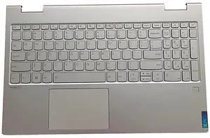 Replacement for Lenovo Yoga C740-15IML 81TD Laptop Upper Top Cover Case Palmrest Backlit Keyboard Touchpad Assembly Part 5CB0U43851 Platinum Replacement for Lenovo Yoga C740-15IML 81TD Laptop Upper Top Cover Case Palmrest Backlit Keyboard Touchpad Assembly Part 5CB0U43851 Platinum