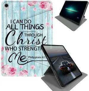 BEOTIWAD iPad Air 13 Inch Case M2 2024, 360 Rotating Stand, Auto Sleep/Wake, Bible Verses Philippians 4-13 Pattern, Black, Tablet Case BEOTIWAD iPad Air 13 Inch Case M2 2024, 360 Rotating Stand, Auto Sleep/Wake, Bible Verses Philippians 4-13 Pattern, Black, Tablet Case
