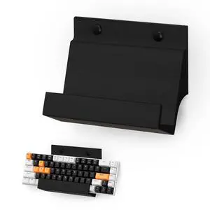 BRAINWAVZ Gaming Keyboard Stand for Wall Mounting - Adhesive or Screw Mount Installation - Stylish and Space Saving Solution for Gamers, Home & Office (KBW01) BRAINWAVZ Gaming Keyboard Stand for Wall Mounting - Adhesive or Screw Mount Installation - Stylish and Space Saving Solution for Gamers, Home & Office (KBW01)