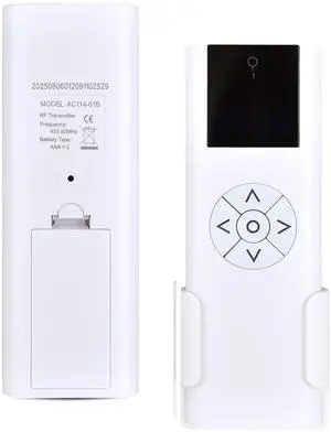 WDZP New AC114-01 Blinds Remote Control1 Channel RF Transmitter(433.92Mhz) for Electric Blind, Shade and Sunshade WDZP New AC114-01 Blinds Remote Control1 Channel RF Transmitter(433.92Mhz) for Electric Blind, Shade and Sunshade