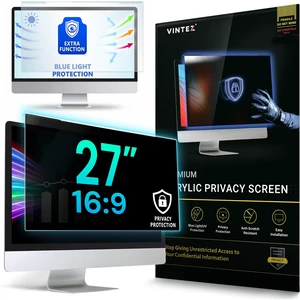 Acrylic 27 Inch Computer Privacy Screen Filter Compatible with 27 inch iMac (2012-2020) - 24.1" x 15.1" (612 x 384mm) - Monitor Frame Hanging Type Acrylic 27 Inch Computer Privacy Screen Filter Compatible with 27 inch iMac (2012-2020) - 24.1" x 15.1" (612 x 384mm) - Monitor Frame Hanging Type