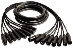 Mogami Gold 8 XLR-XLR-25 Audio Snake Cable, 8 Channel Fan-Out, XLR-Female to XLR-Male, Gold Contacts, Straight Connectors, 25 Foot Mogami Gold 8 XLR-XLR-25 Audio Snake Cable, 8 Channel Fan-Out, XLR-Female to XLR-Male, Gold Contacts, Straight Connectors, 25 Foot
