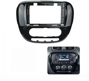 9'' Car Radio Stereo Dash Fascia Frame Bezel Panel Trim for Kia Soul 2014 15 16 17 18 19 Mount Kit Middle/Low Trim 9'' Car Radio Stereo Dash Fascia Frame Bezel Panel Trim for Kia Soul 2014 15 16 17 18 19 Mount Kit Middle/Low Trim
