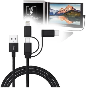 BoxWave Cable Compatible with SideTrak Slide FHD 12.5" - AllCharge 3-in-1 Cable - Jet Black BoxWave Cable Compatible with SideTrak Slide FHD 12.5" - AllCharge 3-in-1 Cable - Jet Black