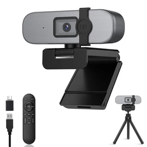 YQE 4K Webcam with Tripod, UHD Web Cam with Microphone, PDAF Autofocus Webcam with Remote Control, Privacy Cover, USB Type-A & A-to-C Adapter Computer Camera for Calling, Zoom/Teams/Facetime/Switch 2 YQE 4K Webcam with Tripod, UHD Web Cam with Microphone, PDAF Autofocus Webcam with Remote Control, Privacy Cover, USB Type-A & A-to-C Adapter Computer Camera for Calling, Zoom/Teams/Facetime/Switch 2