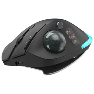 TRELC Wireless Trackball Mouse with Knob Control & LCD Screen, Ergonomic Rechargeable Thumb Control Mice with Tilt Stand, 8000 DPI, Silent Programmable Mouse for 3 Devices, PC, Laptop, Tablet ( TRELC Wireless Trackball Mouse with Knob Control & LCD Screen, Ergonomic Rechargeable Thumb Control Mice with Tilt Stand, 8000 DPI, Silent Programmable Mouse for 3 Devices, PC, Laptop, Tablet (