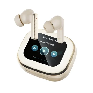 Faifxo Wireless Earbuds, Bluetooth 5.4 Headphones in Ear with Smart Touchscreen Case, ANC Noise Cancelling Ear Buds, 60H Playtime for Sports & Working, Bass Stereo Sound for iPhone/Android (Bei Faifxo Wireless Earbuds, Bluetooth 5.4 Headphones in Ear with Smart Touchscreen Case, ANC Noise Cancelling Ear Buds, 60H Playtime for Sports & Working, Bass Stereo Sound for iPhone/Android (Bei
